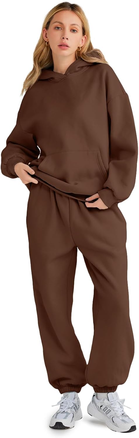 Womens 2 Piece Outfits Lounge Hoodie Sweatsuit Sets