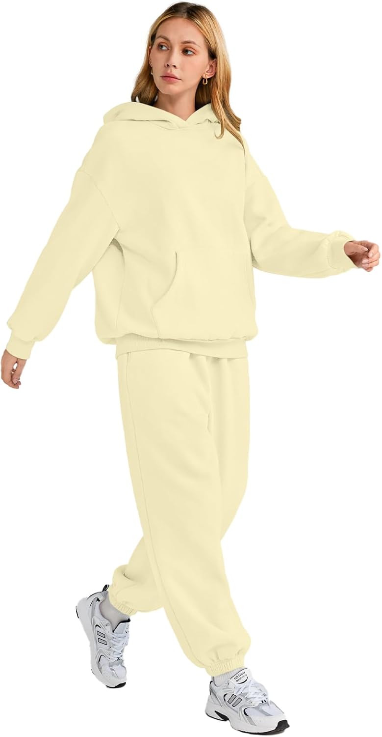 Womens 2 Piece Outfits Lounge Hoodie Sweatsuit Sets