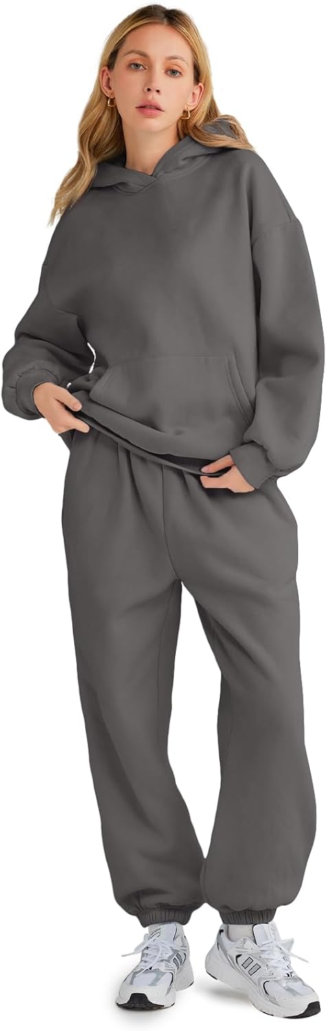Womens 2 Piece Outfits Lounge Hoodie Sweatsuit Sets