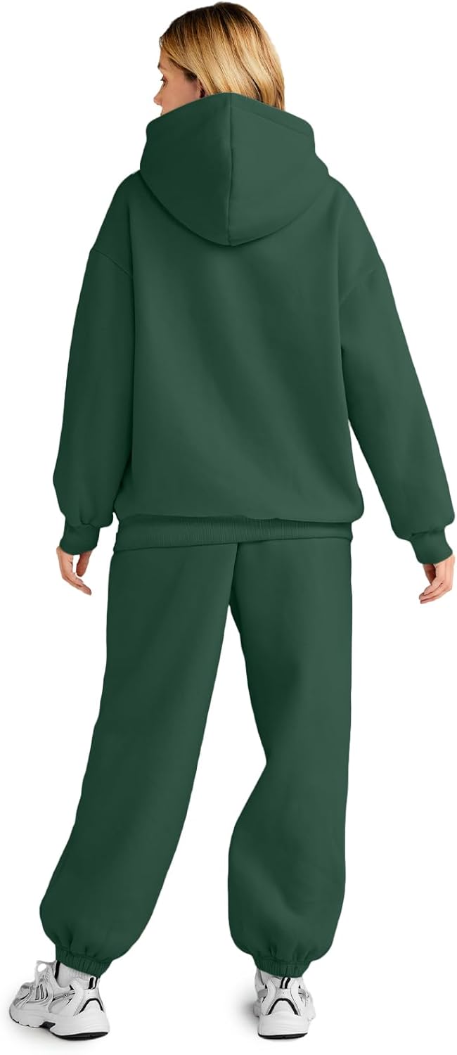 Womens 2 Piece Outfits Lounge Hoodie Sweatsuit Sets