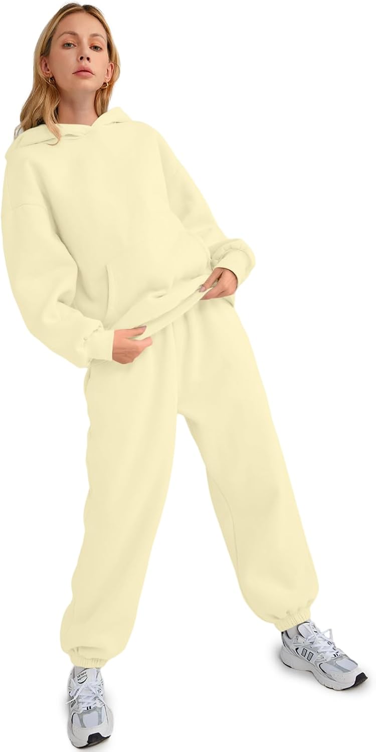 Womens 2 Piece Outfits Lounge Hoodie Sweatsuit Sets