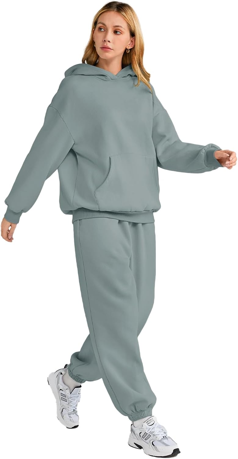 Womens 2 Piece Outfits Lounge Hoodie Sweatsuit Sets