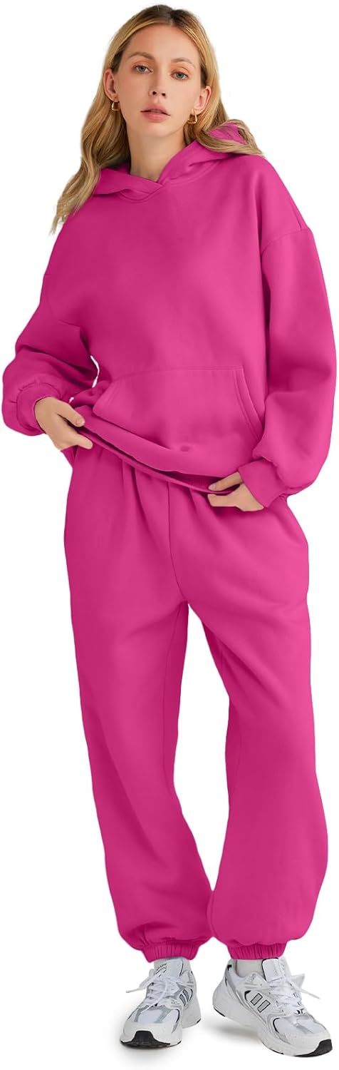 Womens 2 Piece Outfits Lounge Hoodie Sweatsuit Sets