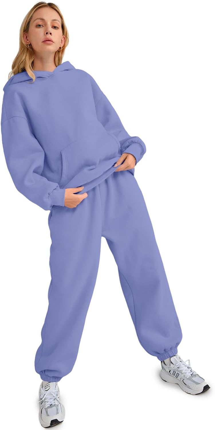 Womens 2 Piece Outfits Lounge Hoodie Sweatsuit Sets