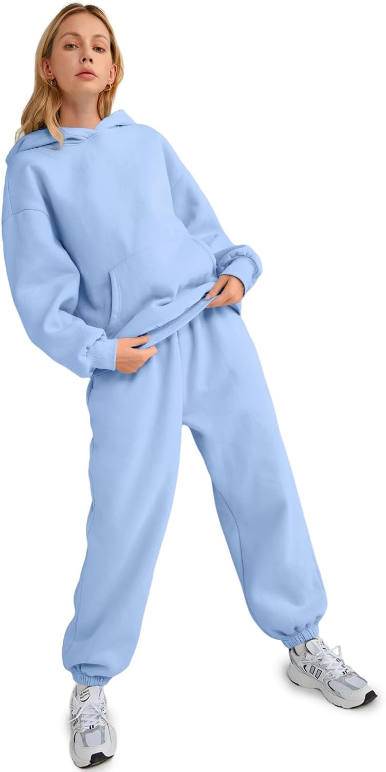 Womens 2 Piece Outfits Lounge Hoodie Sweatsuit Sets