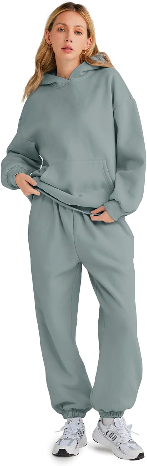 Womens 2 Piece Outfits Lounge Hoodie Sweatsuit Sets