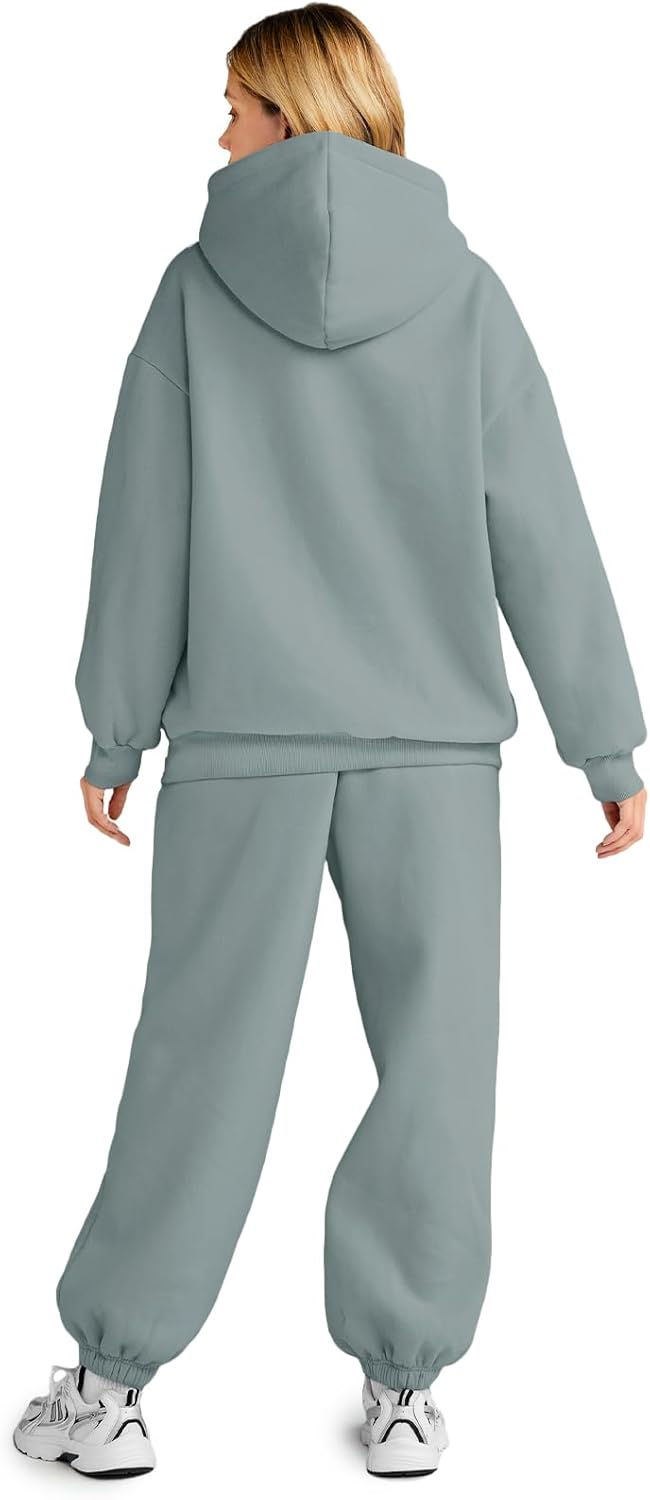 Womens 2 Piece Outfits Lounge Hoodie Sweatsuit Sets