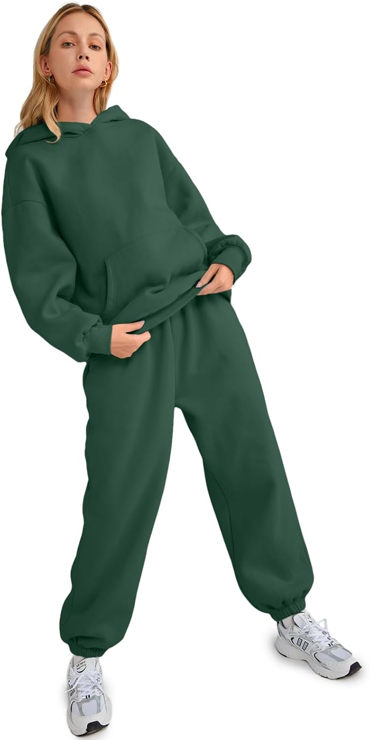 Womens 2 Piece Outfits Lounge Hoodie Sweatsuit Sets