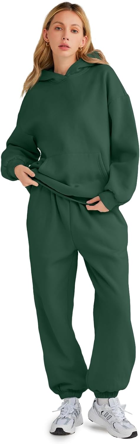 Womens 2 Piece Outfits Lounge Hoodie Sweatsuit Sets