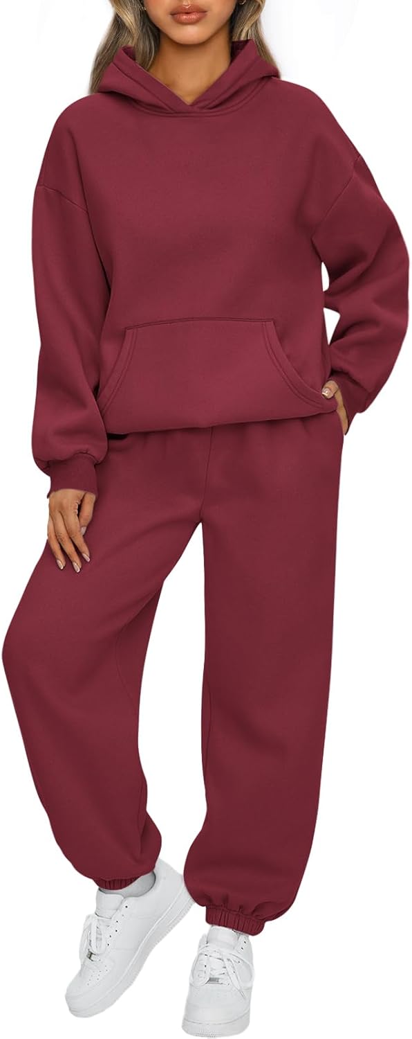 Womens 2 Piece Outfits Lounge Hoodie Sweatsuit Sets