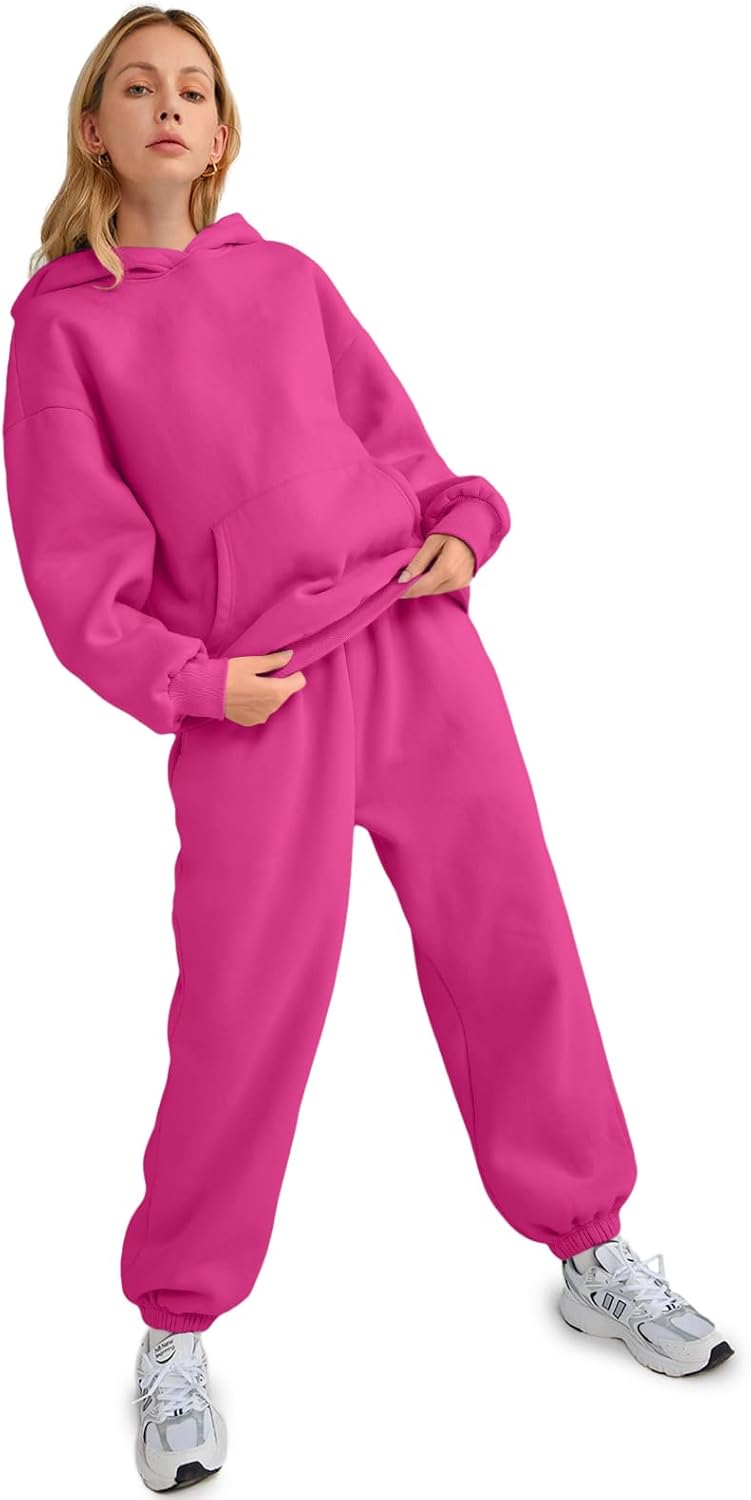 Womens 2 Piece Outfits Lounge Hoodie Sweatsuit Sets