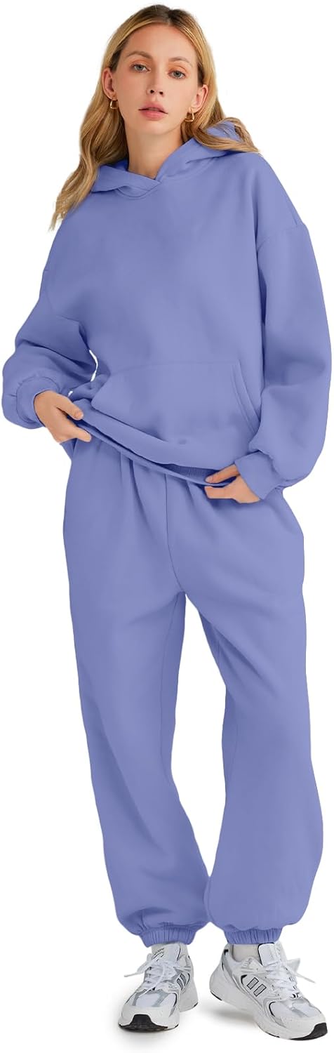 Womens 2 Piece Outfits Lounge Hoodie Sweatsuit Sets