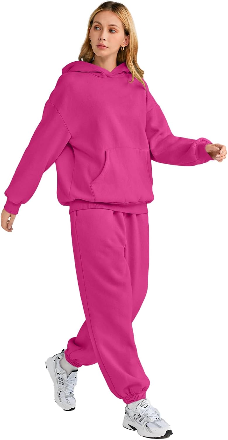 Womens 2 Piece Outfits Lounge Hoodie Sweatsuit Sets
