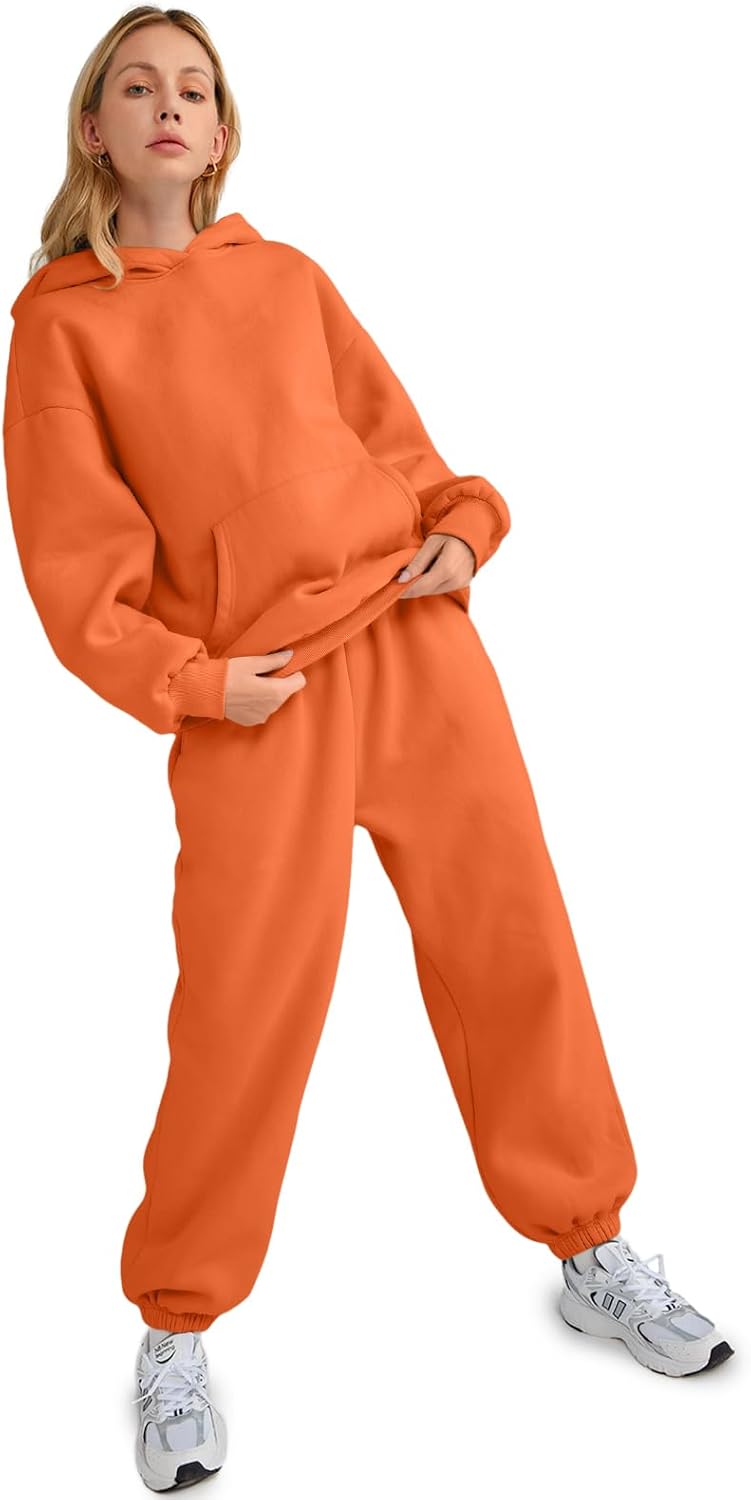 Womens 2 Piece Outfits Lounge Hoodie Sweatsuit Sets