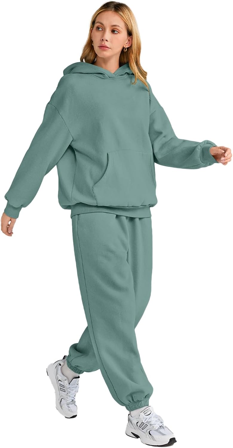 Womens 2 Piece Outfits Lounge Hoodie Sweatsuit Sets