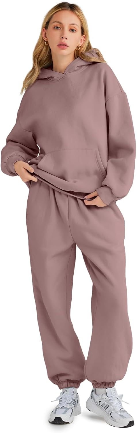 Womens 2 Piece Outfits Lounge Hoodie Sweatsuit Sets