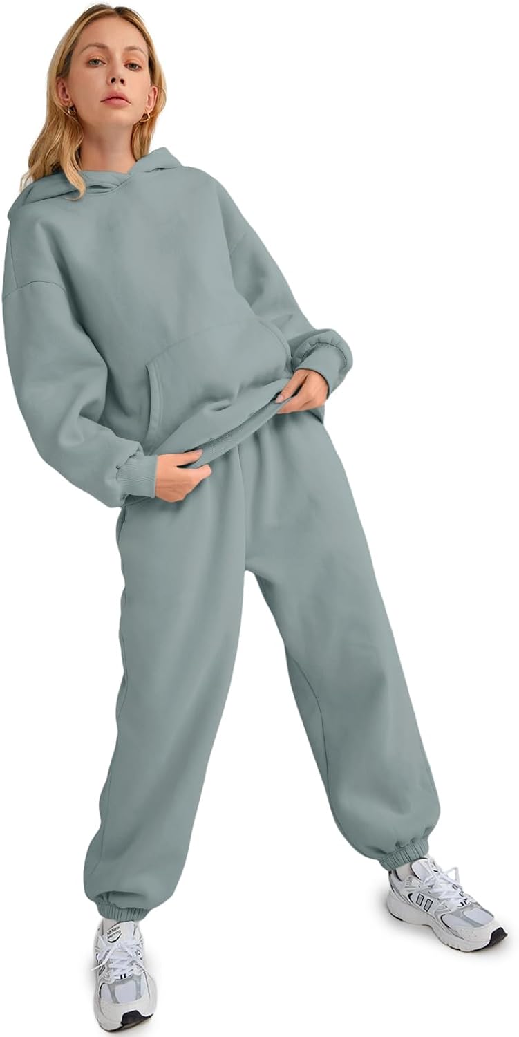 Womens 2 Piece Outfits Lounge Hoodie Sweatsuit Sets