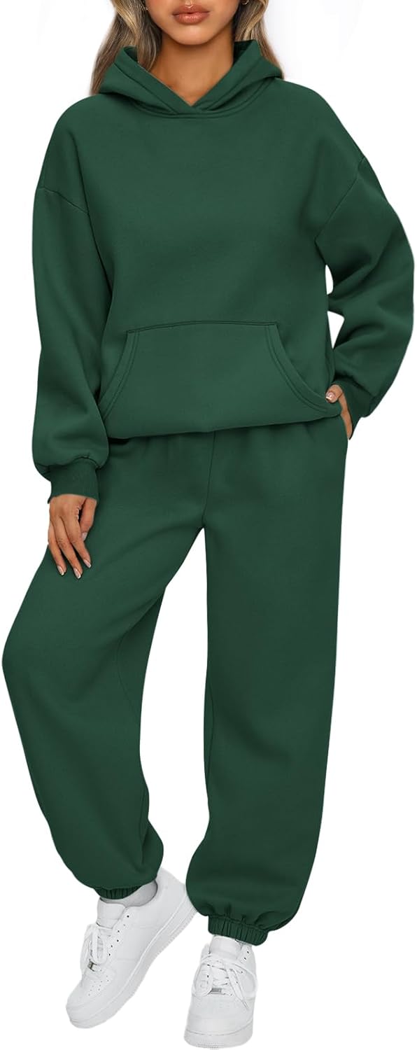 Womens 2 Piece Outfits Lounge Hoodie Sweatsuit Sets
