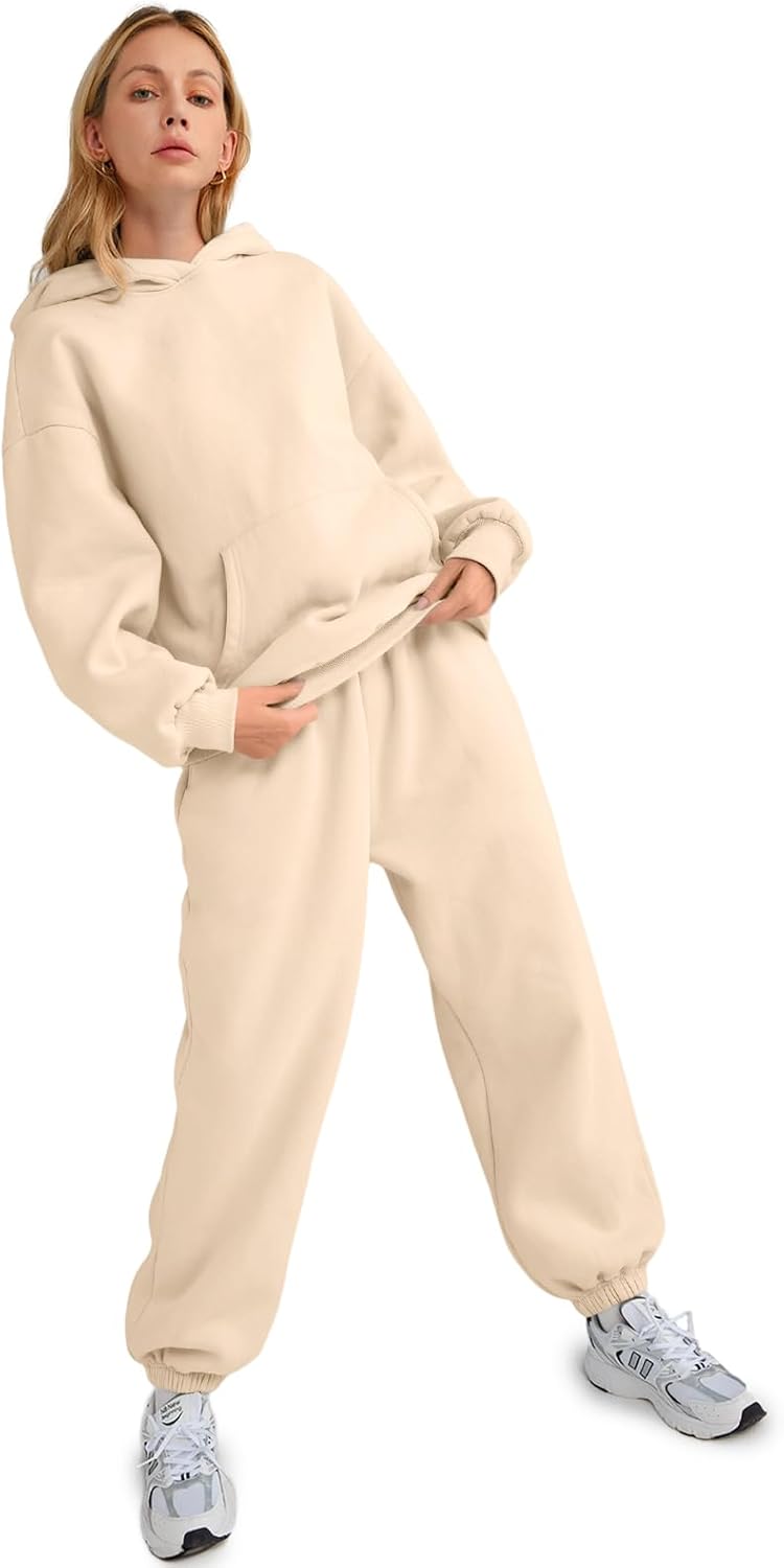 Womens 2 Piece Outfits Lounge Hoodie Sweatsuit Sets