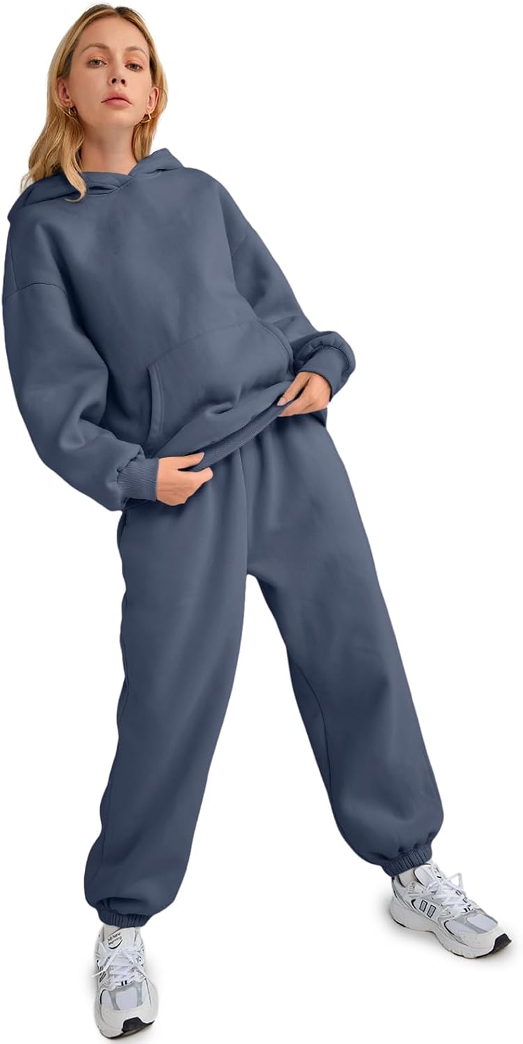 Womens 2 Piece Outfits Lounge Hoodie Sweatsuit Sets