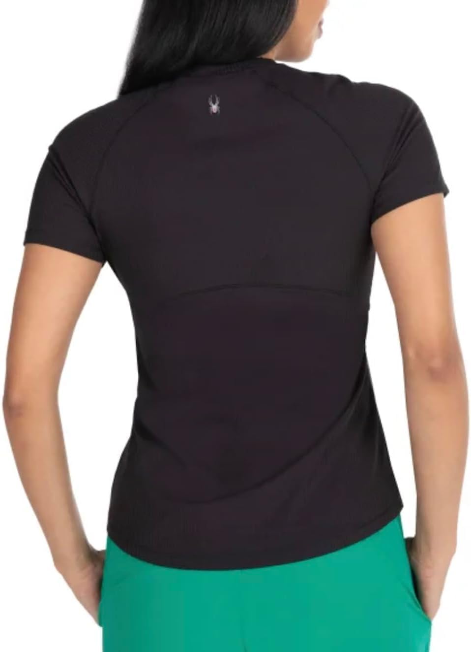 Spyder Active Women's UPF 50+ Ribbed Short Sleeve Tee Shirt
