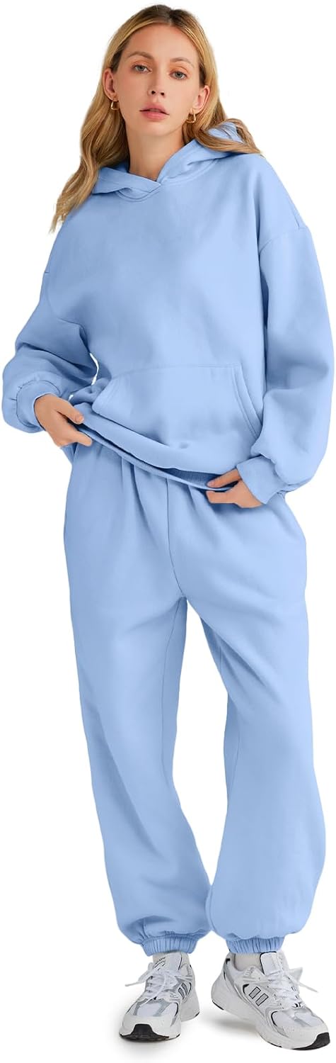 Womens 2 Piece Outfits Lounge Hoodie Sweatsuit Sets