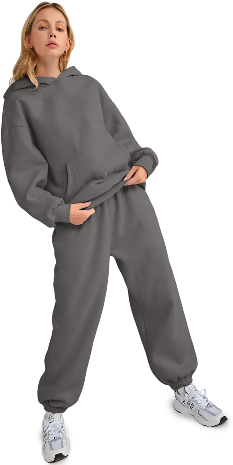 Womens 2 Piece Outfits Lounge Hoodie Sweatsuit Sets