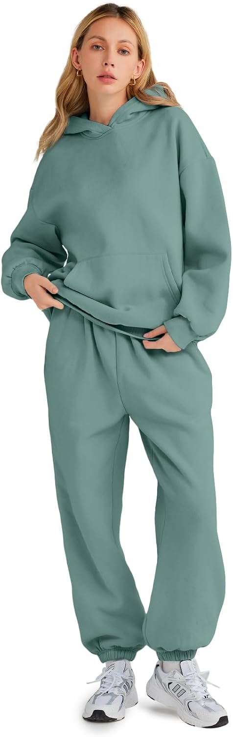 Womens 2 Piece Outfits Lounge Hoodie Sweatsuit Sets