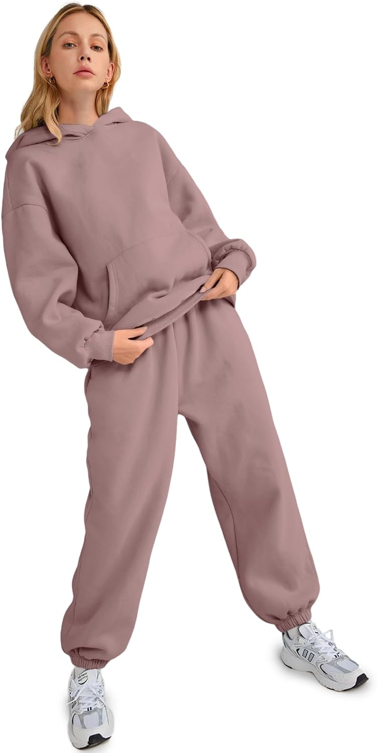 Womens 2 Piece Outfits Lounge Hoodie Sweatsuit Sets
